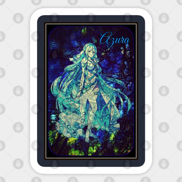 Azura is the Ocean's Gray Waves Sticker by maevestrom